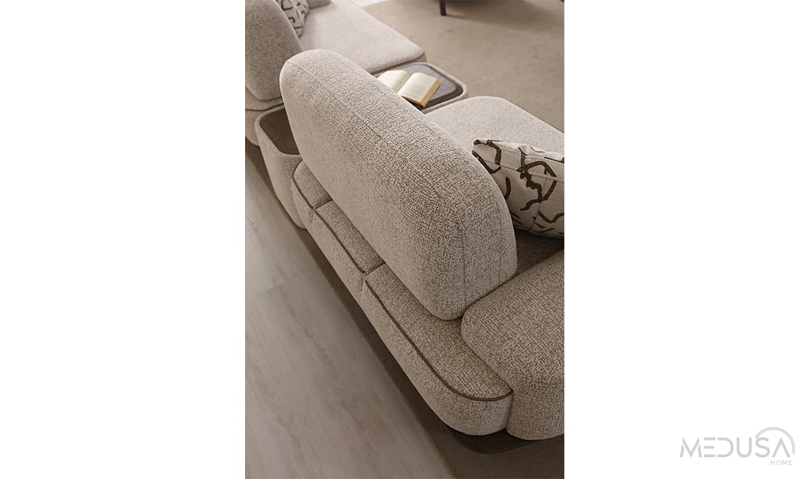 Medusa Home Mobilya - Alpha Sehpalı Üçlü Koltuk