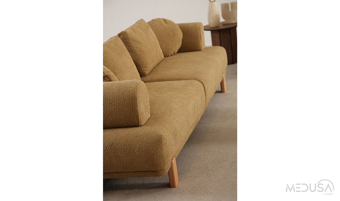 Medusa Home Mobilya - Alto Kahve Üçlü Koltuk