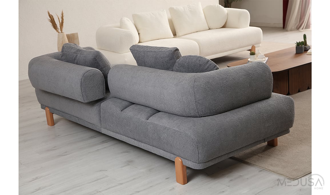 Medusa Home Mobilya - Alto Slate Üçlü Koltuk