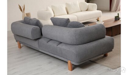 Medusa Home Mobilya - Alto Slate Üçlü Koltuk