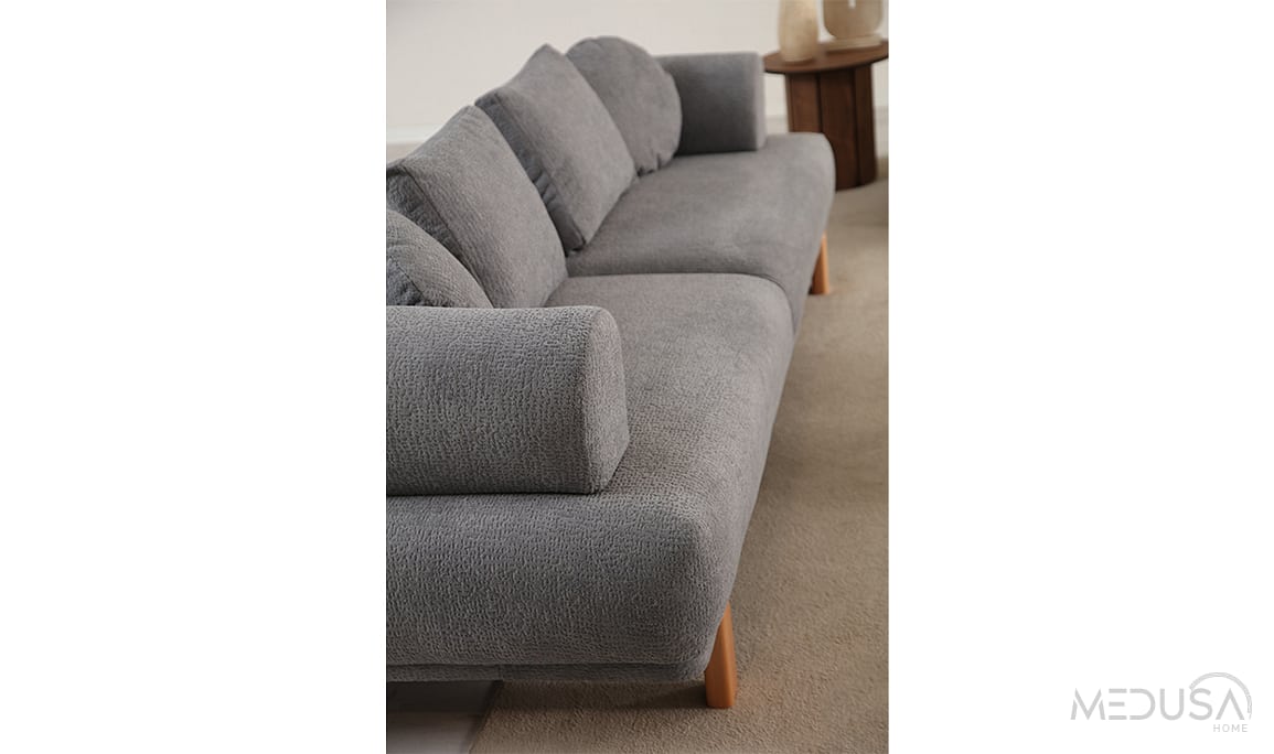 Medusa Home Mobilya - Alto Slate Üçlü Koltuk