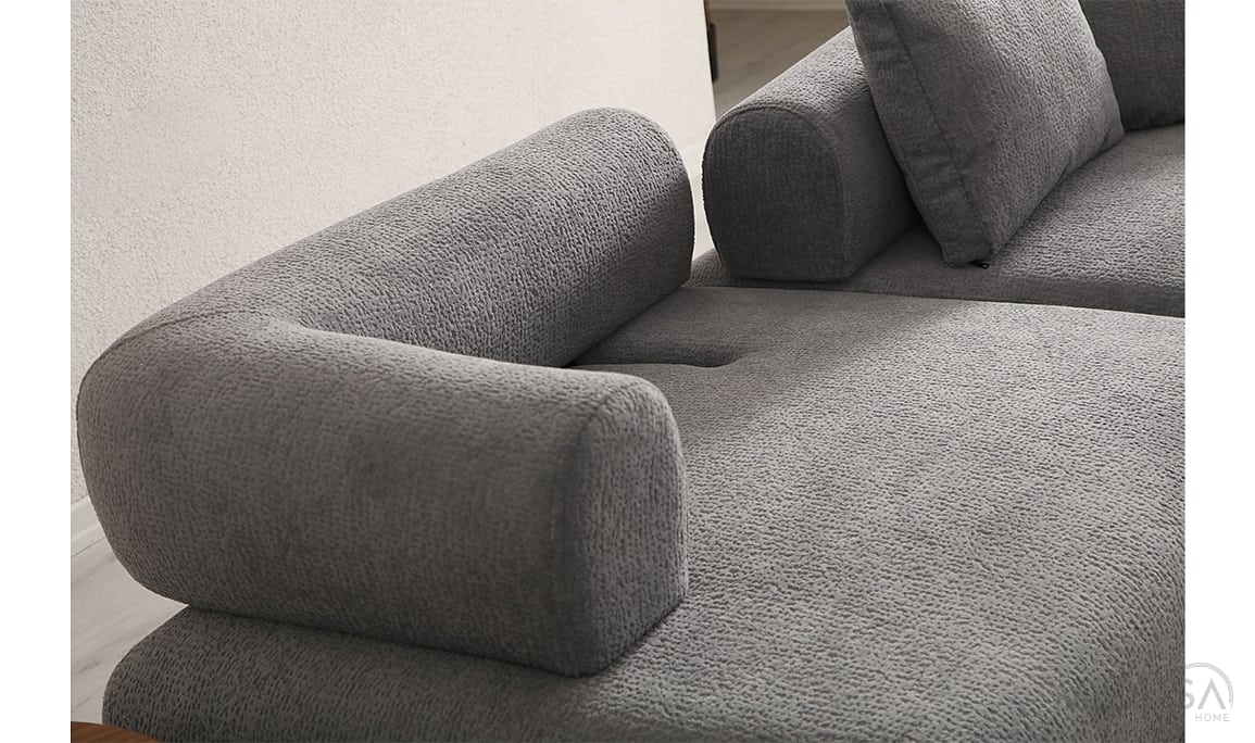 Medusa Home Mobilya - Alto Slate Üçlü Koltuk