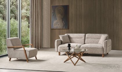Medusa Home Mobilya - Altura Ahşap Koltuk Takımı