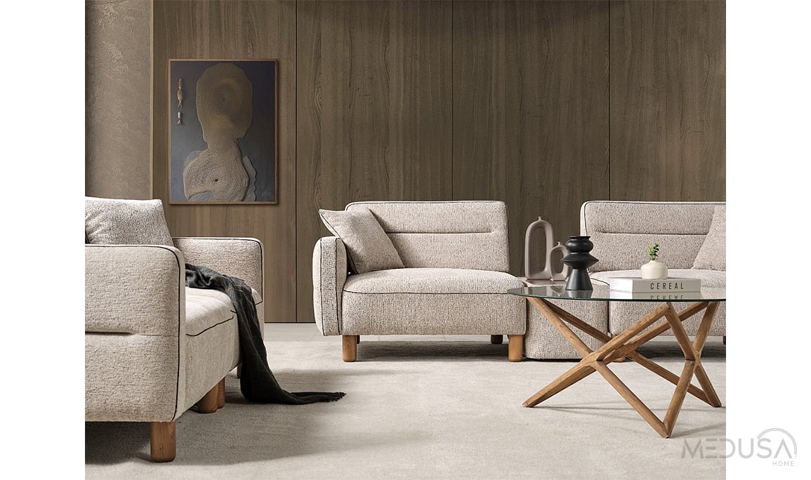 Medusa Home Mobilya - Altura Ahşap Koltuk Takımı