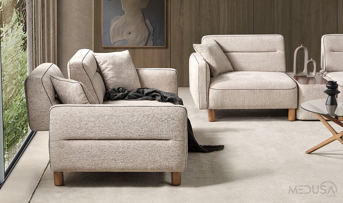 Medusa Home Mobilya - Altura Ahşap Koltuk Takımı