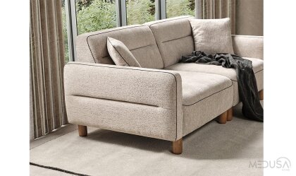 Medusa Home Mobilya - Altura Ahşap Üçlü Koltuk