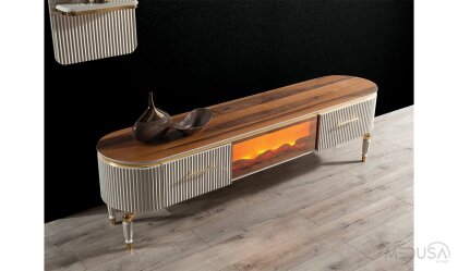 Medusa Home Mobilya - Alyans Şömineli Tv Ünitesi