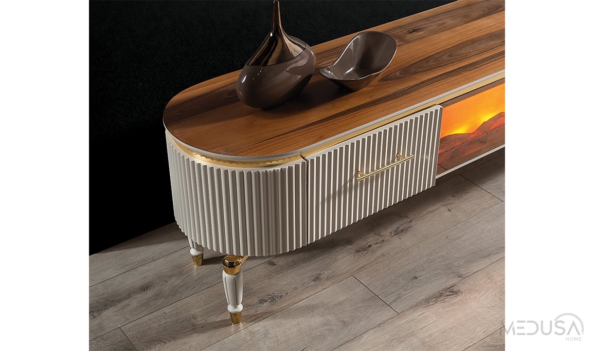 Medusa Home Mobilya - Alyans Şömineli Tv Ünitesi