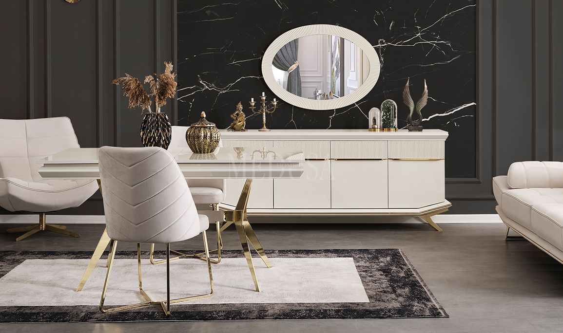 Medusa Home Mobilya - Angel Gold Sandalye