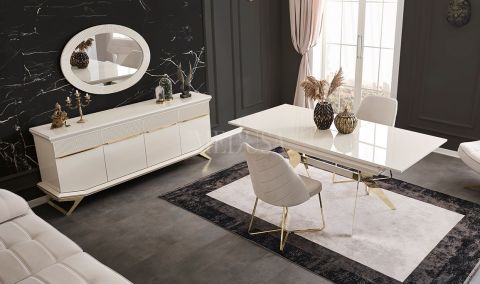Medusa Home Mobilya - Angel Gold Yemek Odası