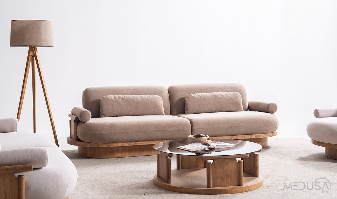 Medusa Home Mobilya - Anka Meşe Koltuk Takımı