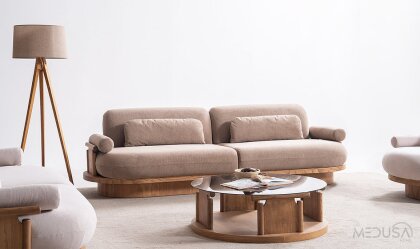 Medusa Home Mobilya - Anka Meşe Koltuk Takımı