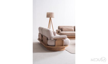Medusa Home Mobilya - Anka Meşe Üçlü