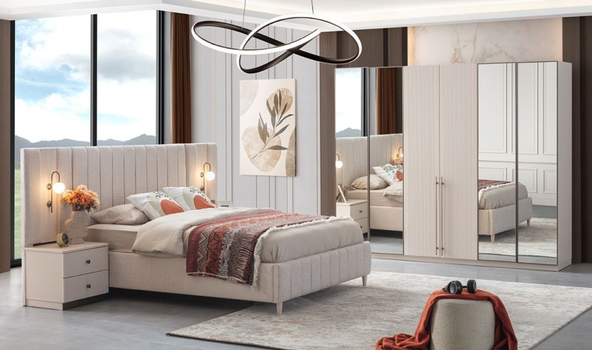 Medusa Home Mobilya - Antique Yatak Odası - Beyaz Yatak Odası