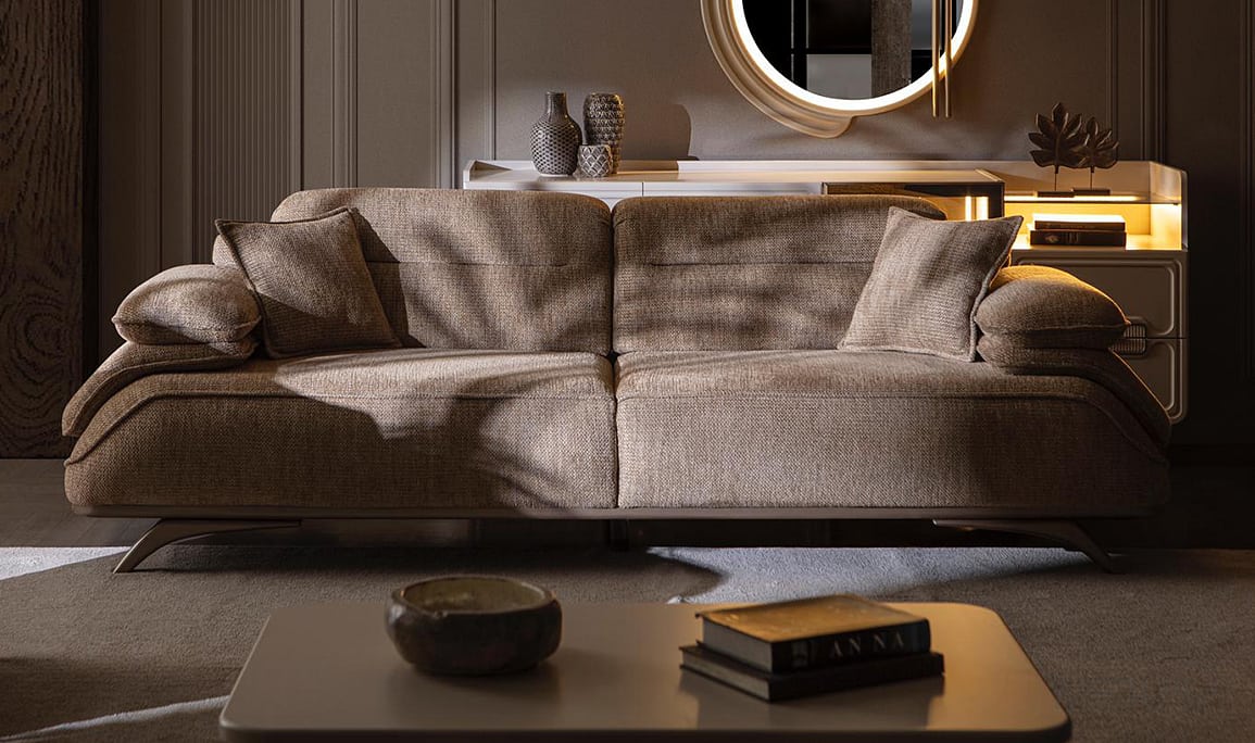 Medusa Home Mobilya - Anza Üçlü Koltuk