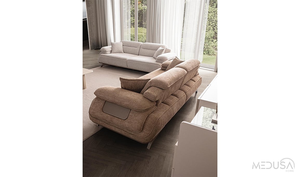Medusa Home Mobilya - Anza Üçlü Koltuk