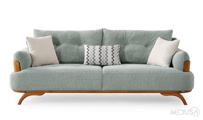 Medusa Home - Arin Mint Yeşili Üçlü Koltuk Medusa Home - Arin Mint Yeşili Üçlü Koltuk