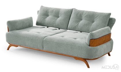 Medusa Home Mobilya - Arin Mint Yeşili Üçlü Koltuk
