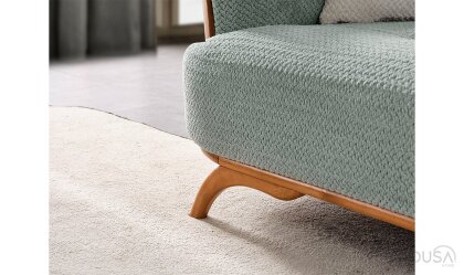 Medusa Home Mobilya - Arin Mint Yeşili Üçlü Koltuk