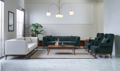Medusa Home Mobilya - Art Walnut Koltuk Takımı - Chester Koltuk Takımları Medusa Home Mobilya - Art Walnut Koltuk Takımı - Chester Koltuk Takımları