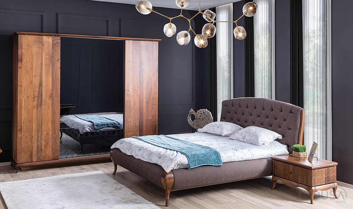 Medusa Home Mobilya - Art Walnut Yatak Odası