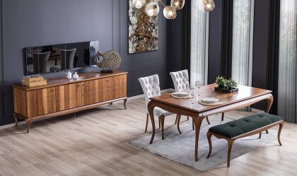 Medusa Home - Art Walnut Yemek Odası Medusa Home - Art Walnut Yemek Odası