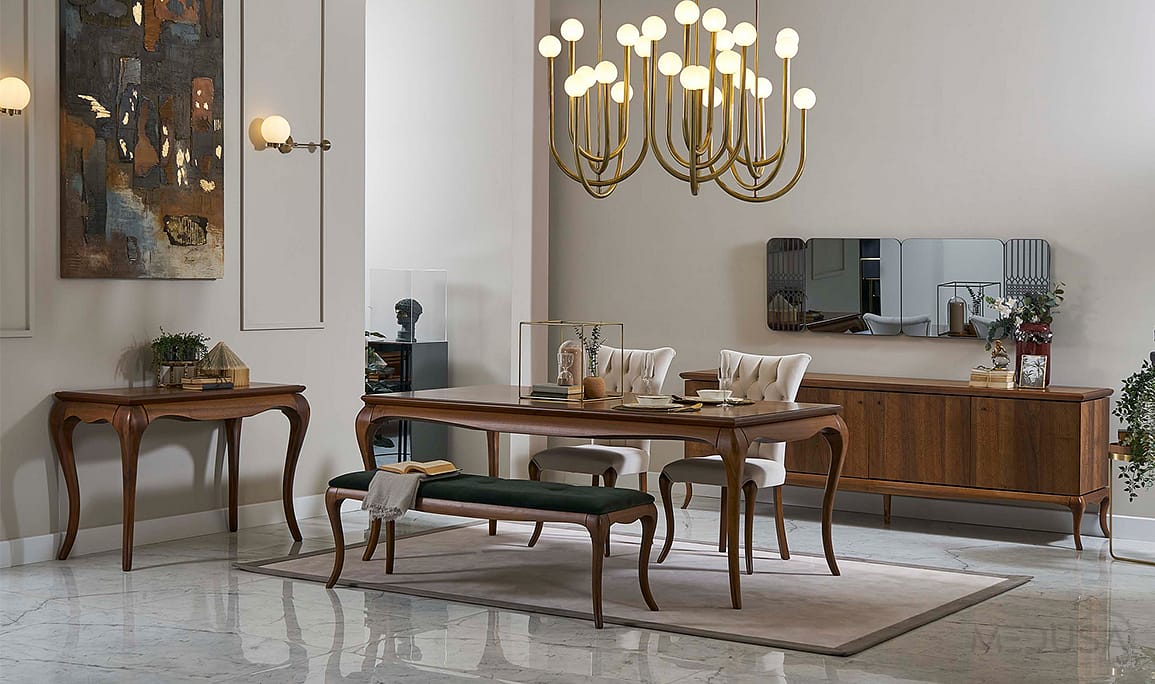 Medusa Home Mobilya - Art Walnut Yemek Odası