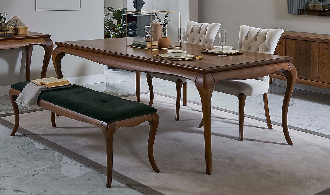 Medusa Home Mobilya - Art Walnut Yemek Odası
