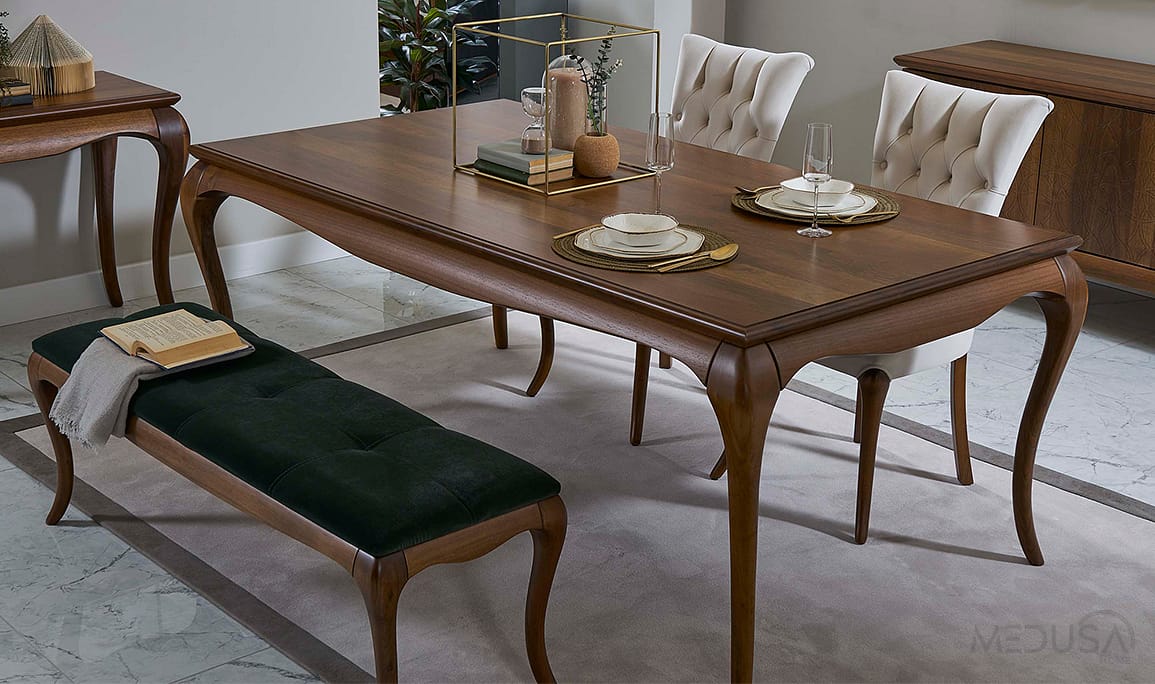 Medusa Home Mobilya - Art Walnut Yemek Odası
