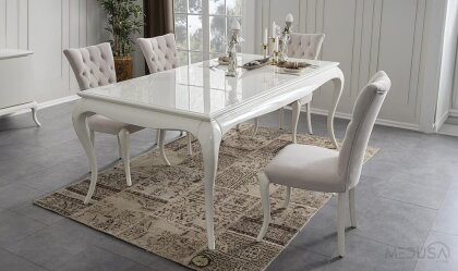 Medusa Home Mobilya - Art White Sandalye