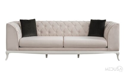 Medusa Home - Art White Üçlü Koltuk Medusa Home - Art White Üçlü Koltuk