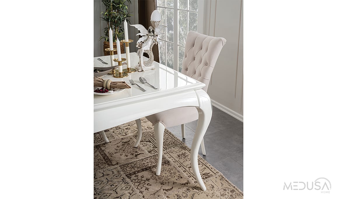 Medusa Home Mobilya - Art White Yemek Masası