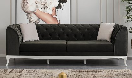 Medusa Home - Art White Yeşil Üçlü Koltuk Medusa Home - Art White Yeşil Üçlü Koltuk