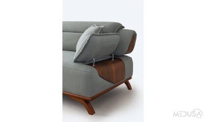 Medusa Home Mobilya - Artemis Yeşil Üçlü Koltuk