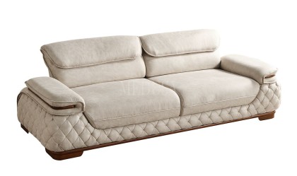 Medusa Home Mobilya - Artisan Beyaz Üçlü Koltuk