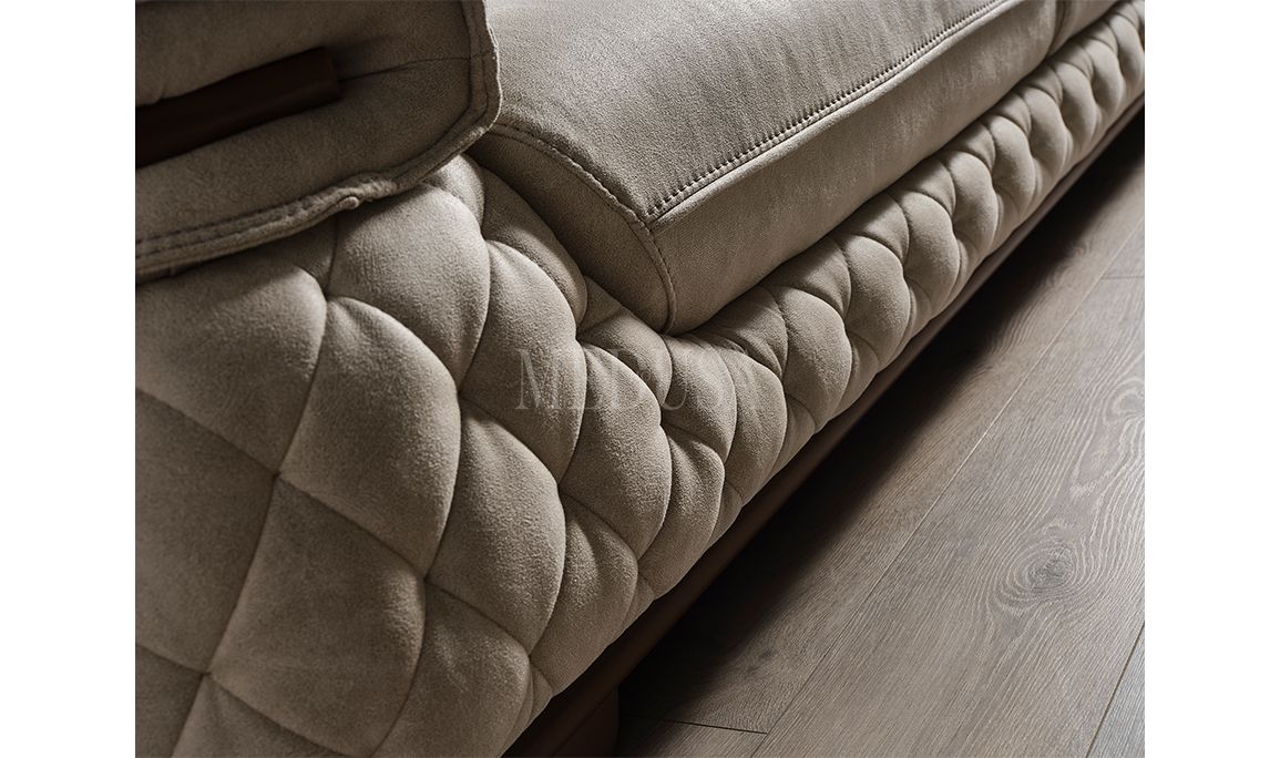 Medusa Home Mobilya - Artisan Beyaz Üçlü Koltuk