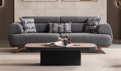 Medusa Home - Aruna Antrasit Üçlü Koltuk Medusa Home - Aruna Antrasit Üçlü Koltuk