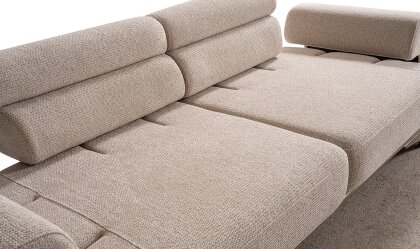 Medusa Home Mobilya - Aruna Krem Üçlü Koltuk