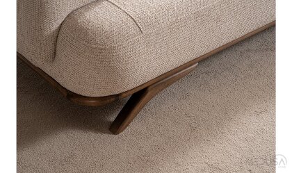 Medusa Home Mobilya - Aruna Krem Üçlü Koltuk