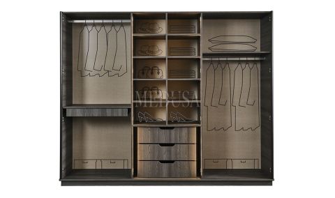 Medusa Home Mobilya - Asel Antrasit Gardırop