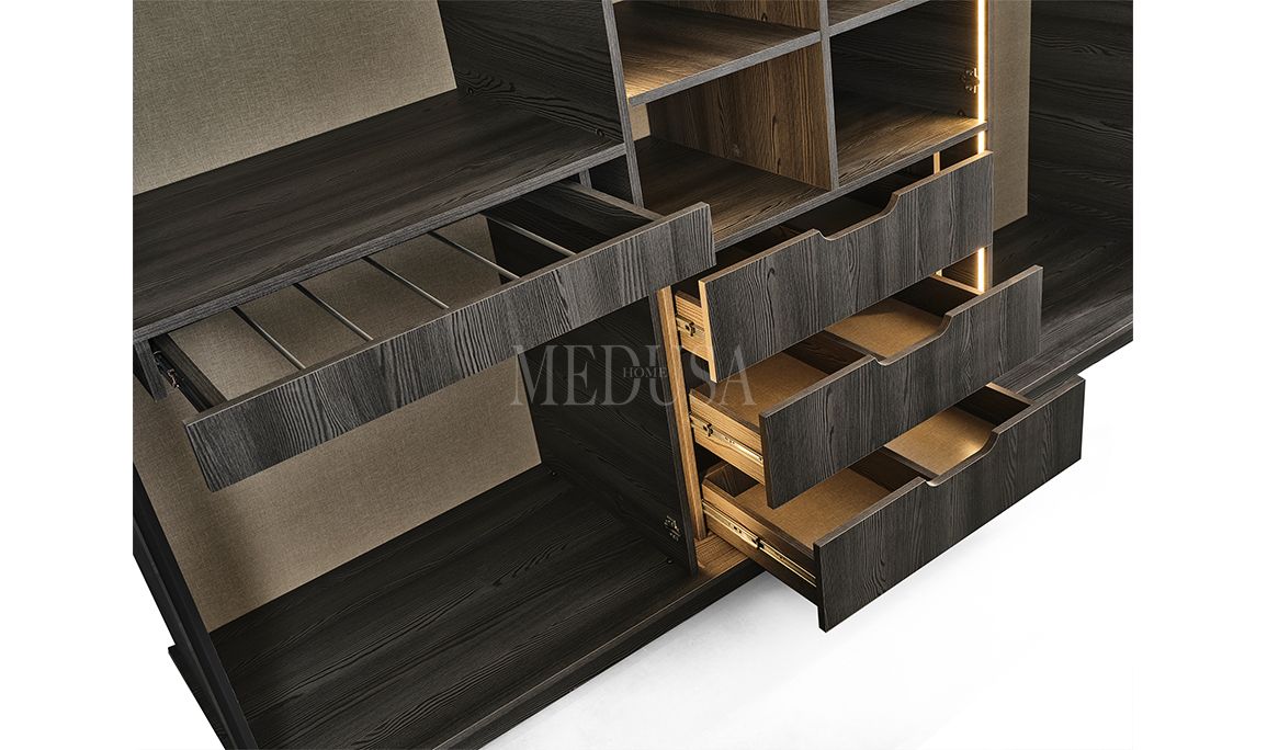 Medusa Home Mobilya - Asel Antrasit Gardırop