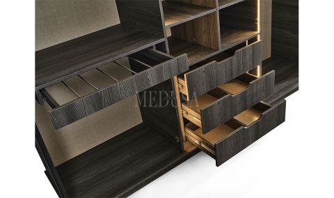 Medusa Home Mobilya - Asel Antrasit Gardırop