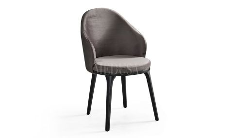 Medusa Home - Asel Antrasit Sandalye Ahşap Ayaklı Medusa Home - Asel Antrasit Sandalye Ahşap Ayaklı