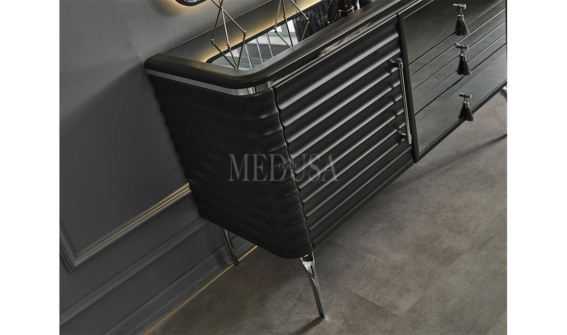 Medusa Home Mobilya - Asel Antrasit Yatak Odası