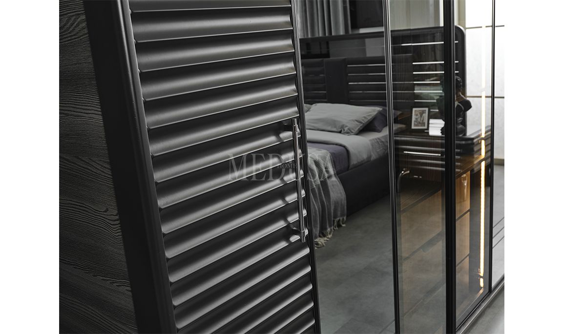 Medusa Home Mobilya - Asel Antrasit Yatak Odası