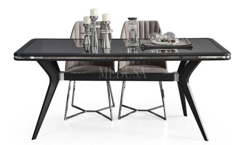 Medusa Home Mobilya - Asel Antrasit Yemek Odası