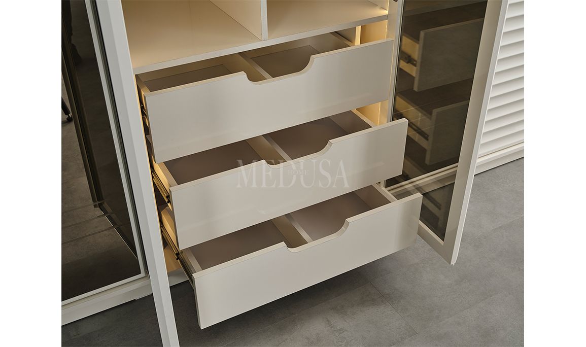 Medusa Home Mobilya - Asel Beyaz Gardırop