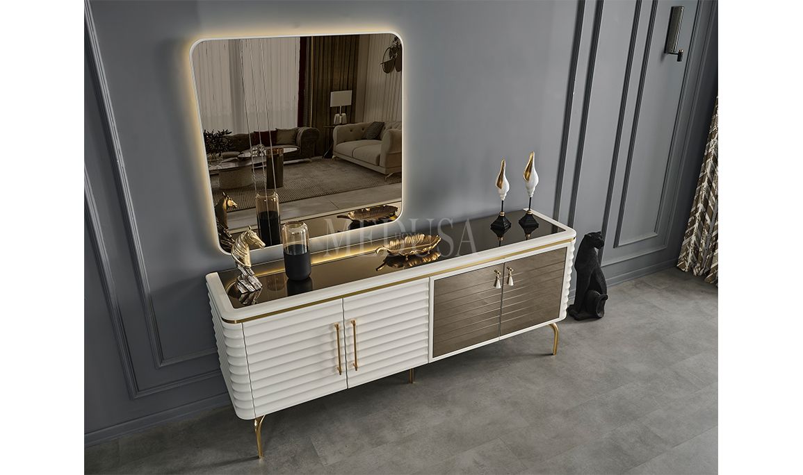 Medusa Home Mobilya - Asel Beyaz Konsol