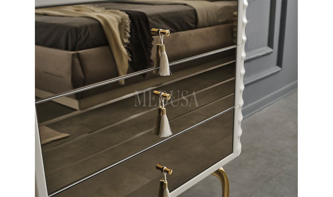 Medusa Home Mobilya - Asel Beyaz Şifonyer