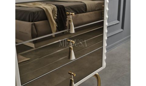 Medusa Home Mobilya - Asel Beyaz Şifonyer